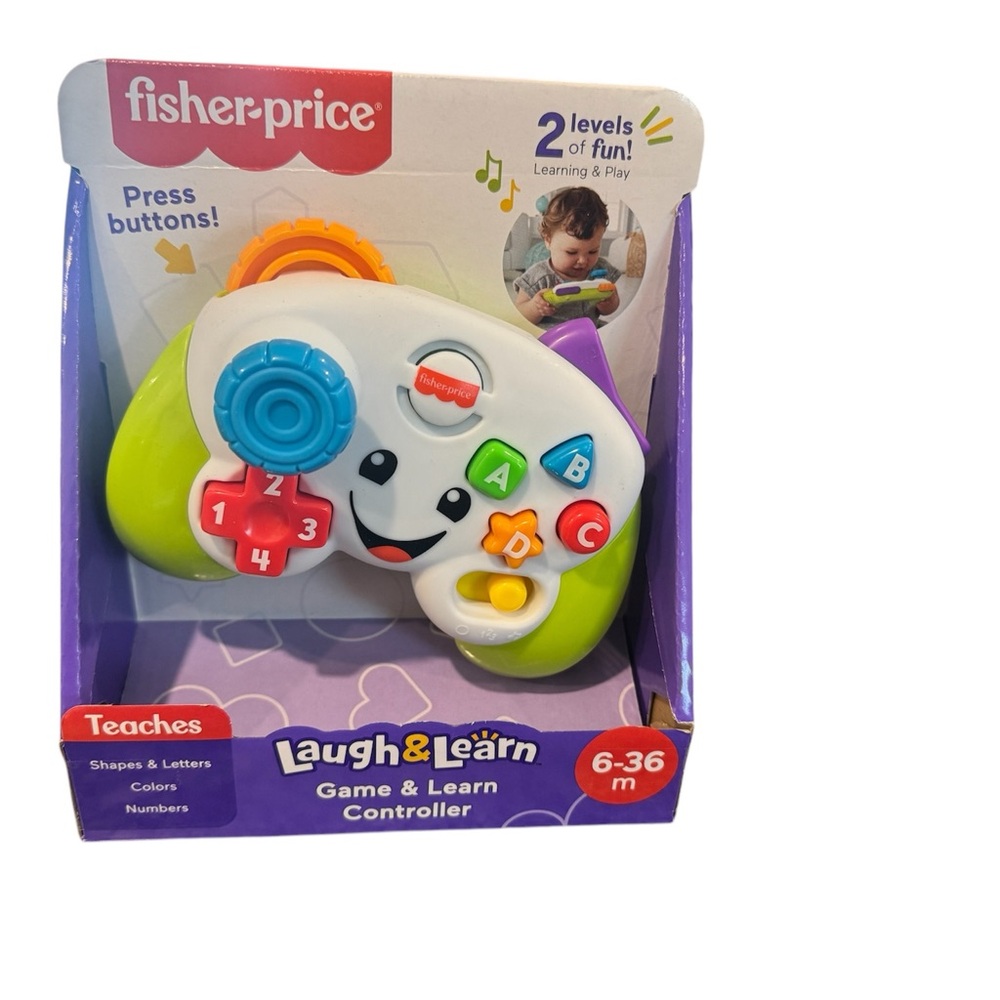 Fisher-Price White and Green Learning Toy